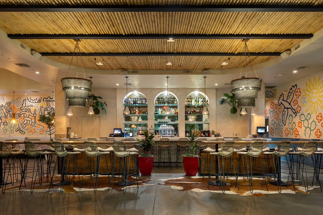 Full-service restaurant dining room and bar